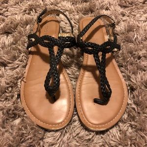 Braided Thong Strap Sandals